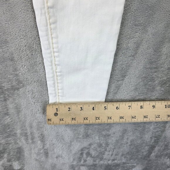 True Religion Casey Jeans Womens 25 White Low Rise Super Skinny Stretch Denim - Picture 12 of 14